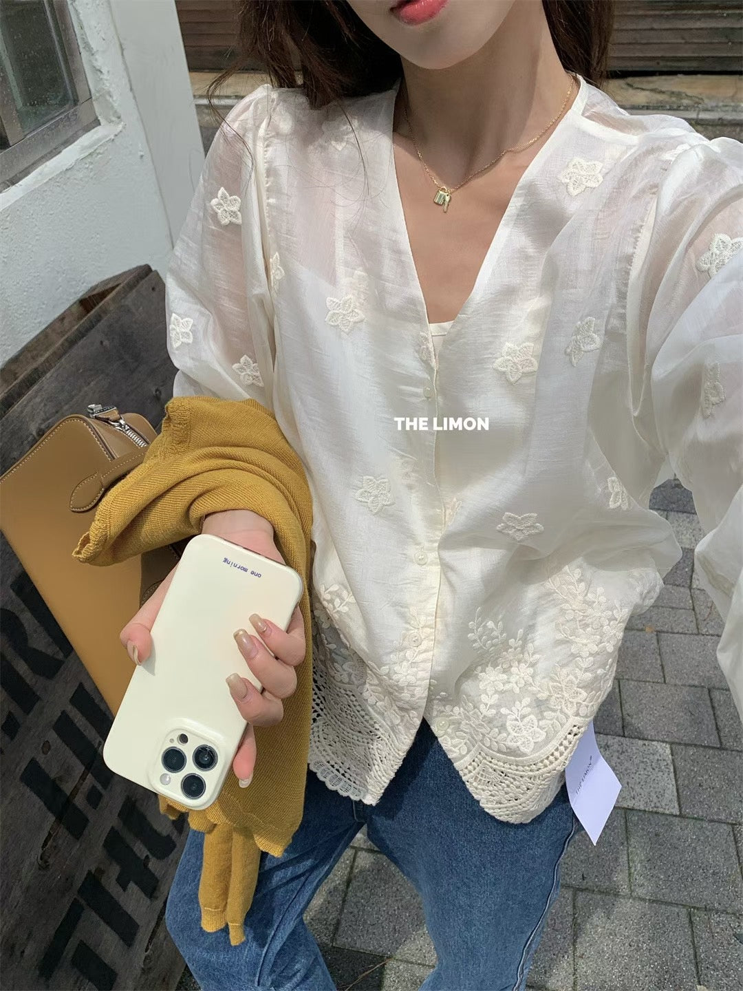 THE LEMON> 工藝刺繡兩件套 9007#
