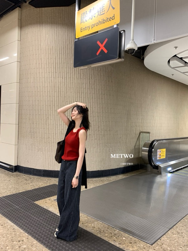 METWO> 針織背心 #2053#