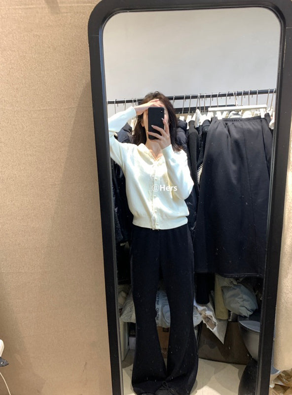 HERS> 蕾絲拼接針織衫 10548#
