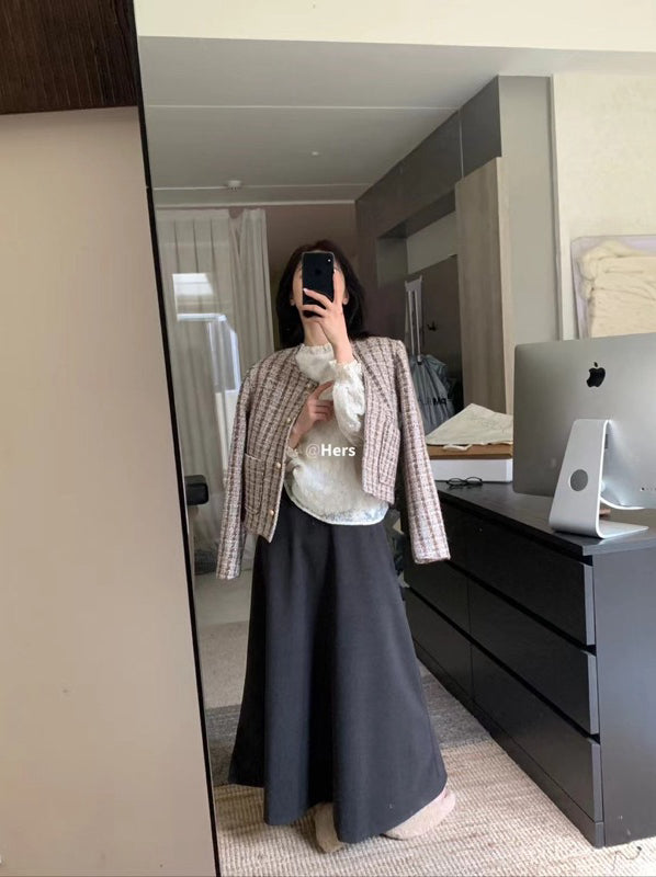 HERS> 小香風輕夾棉外套 10309#