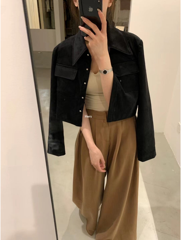 HERS>麂皮絨小外套 8069#