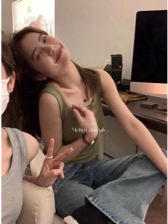 METWO>多色!超彈螺紋背心 78#