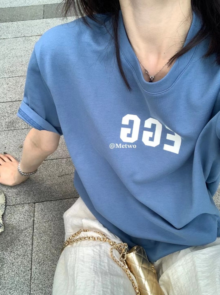METWO> EGG純棉T 08011#
