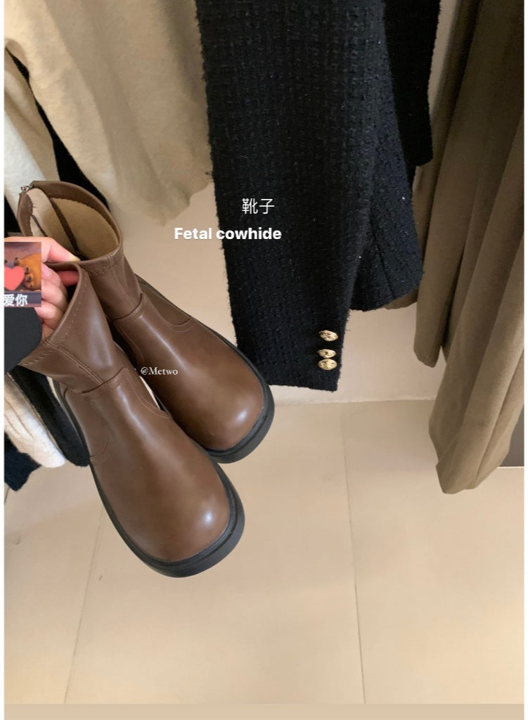 METWO>切爾西短靴(附隱形絲襪) 115#