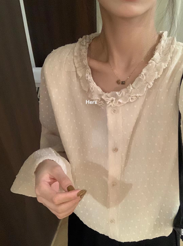 HERS>法式點點小衫 8092#