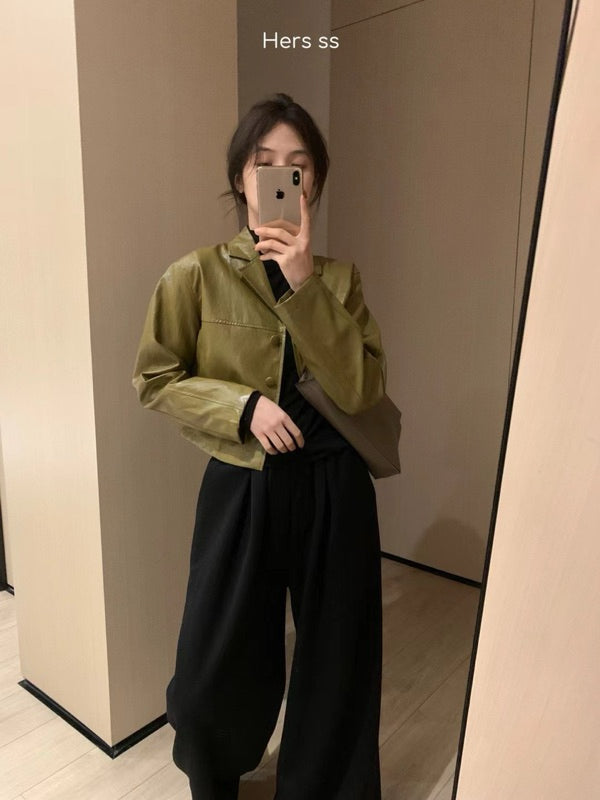 HERS> 簡約防曬皮外套 8062#