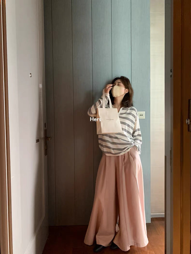 HERS> 垂感闊腿休閒褲 92011#