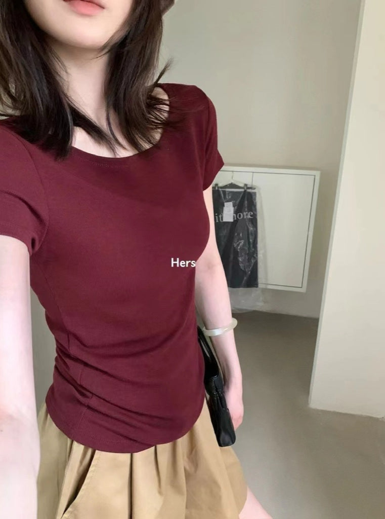 HERS> 圓領百搭T 20932#