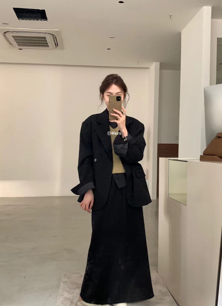 HERS>後鈕扣西裝外套 8056#