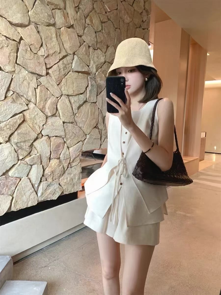 NENE> 老錢風氣質假兩件套裝 7095#