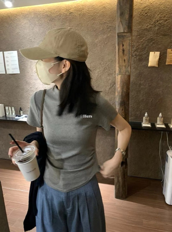 HERS>#微領扭摺T 0964#