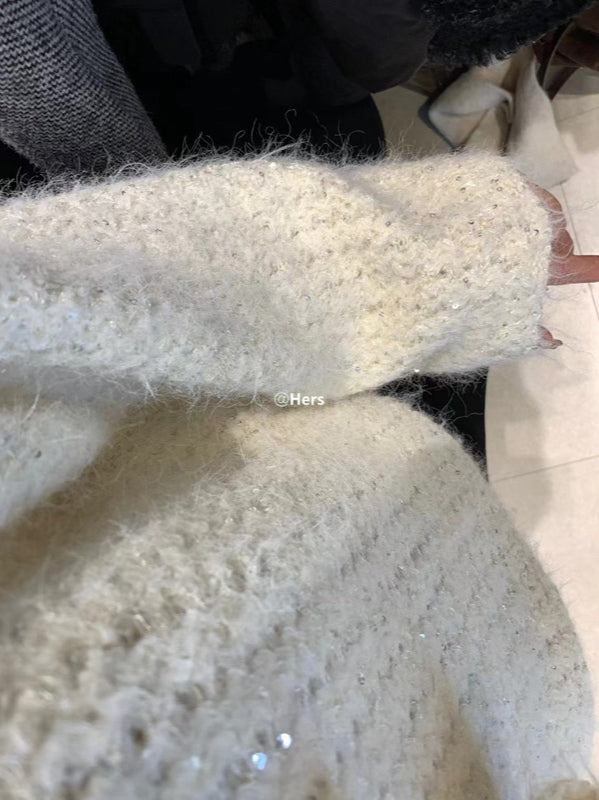 HERS> 前後兩穿繫帶毛衣 #10395#
