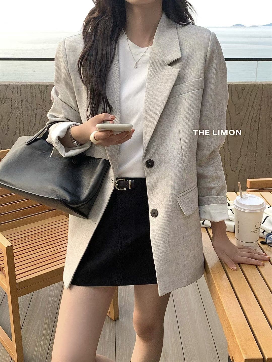 LEMON> 西裝外套搭配今天是韓劇女主 8226#