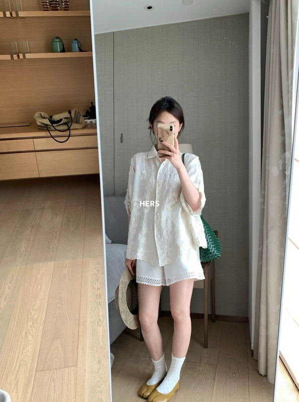 HERS> 提花休閒短褲 20570#