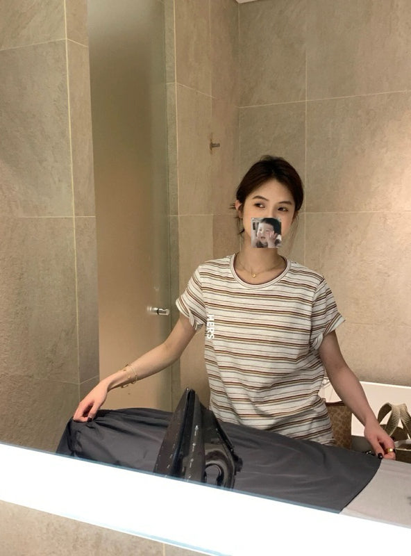 HERS> 撞色條紋T 20609#