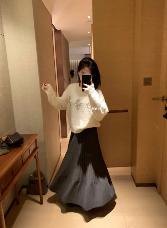 HERS> 百褶長裙 10550#
