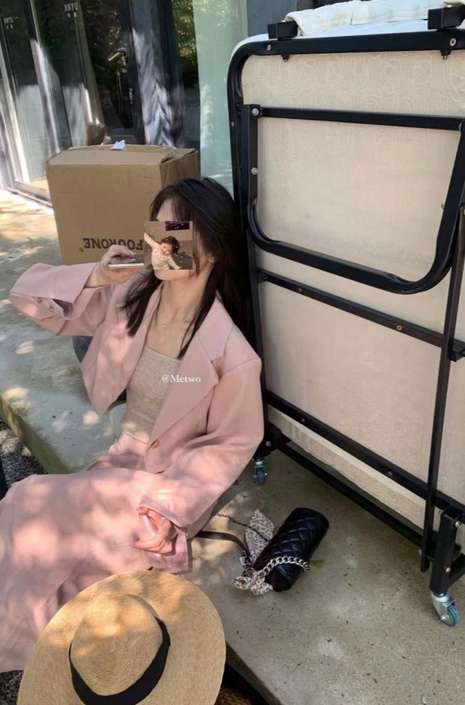 METWO>好版型短西裝外套+半身裙 100809#