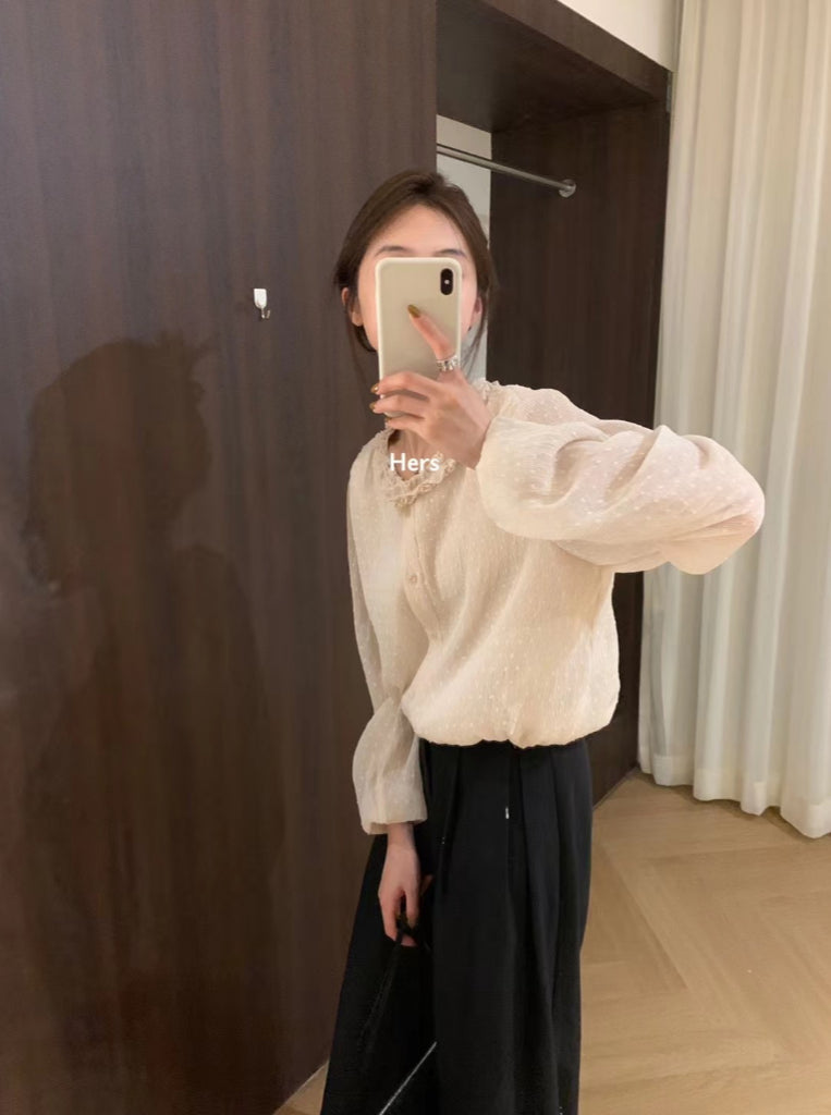 HERS>法式點點小衫 8092#