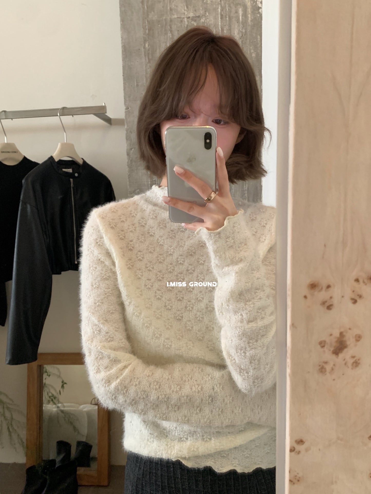 i miss - 仙仙兒蕾絲打底衫  90533#