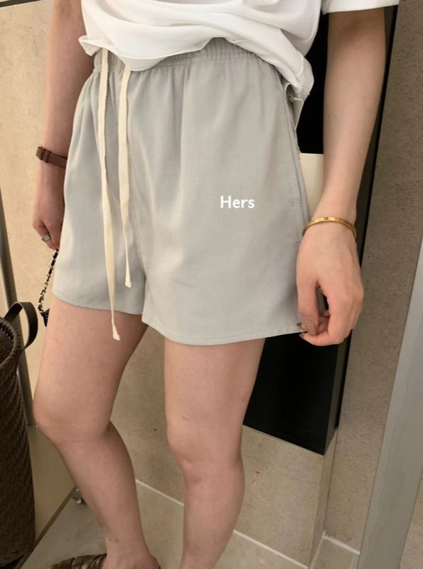 HERS> 美式棉麻短褲 9401#