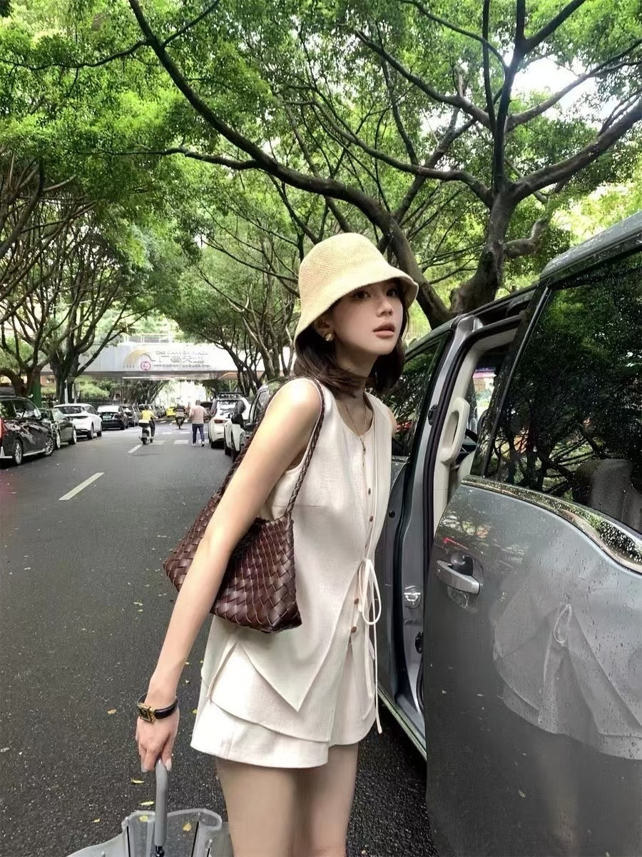 NENE> 老錢風氣質假兩件套裝 7095#