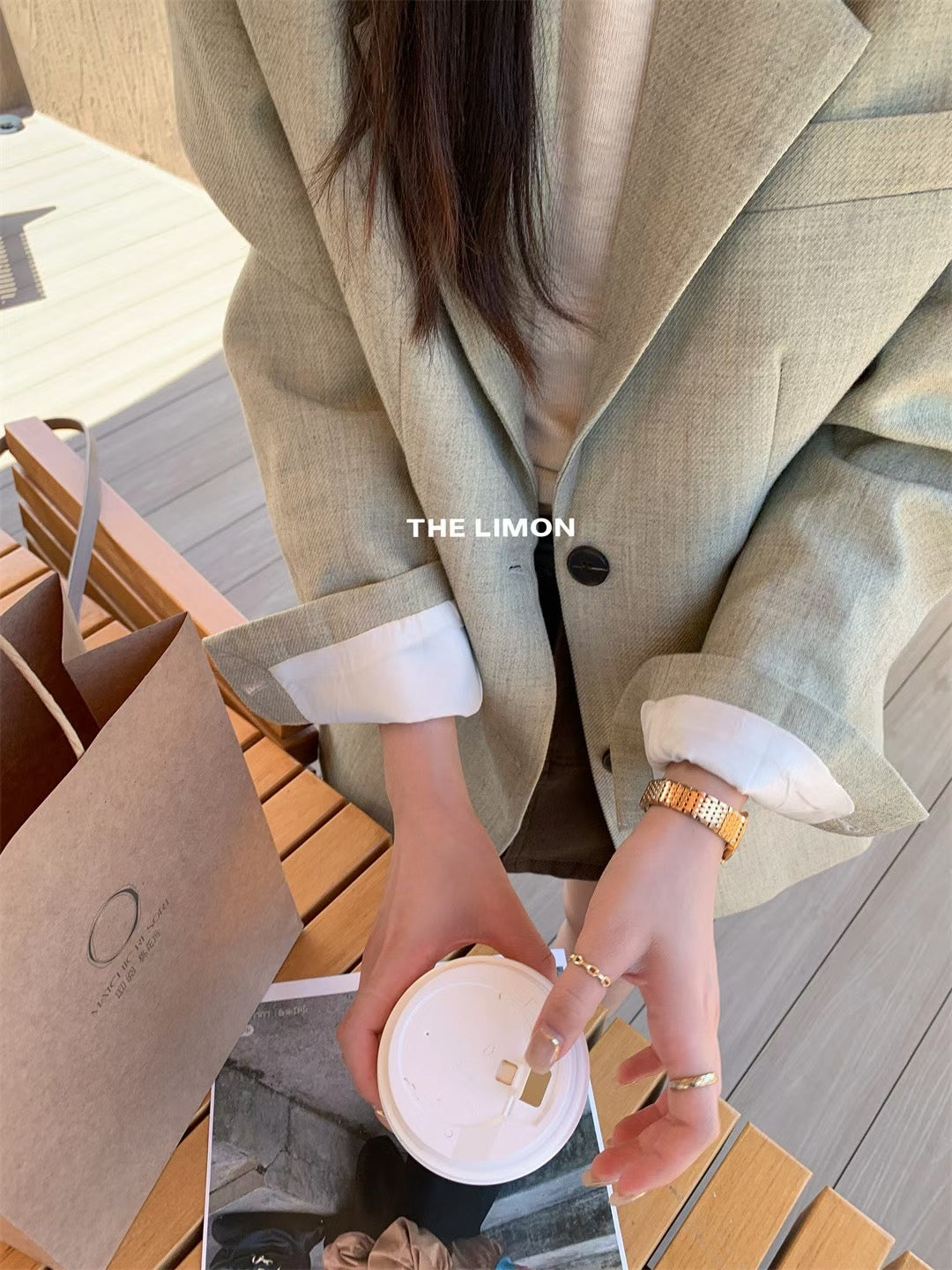 LEMON> 西裝外套搭配今天是韓劇女主 8226#