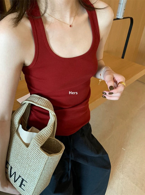 HERS> 美背蕾絲工字背心 20521#