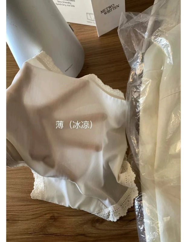 METWO> 輕薄蕾絲&波點內褲 144#