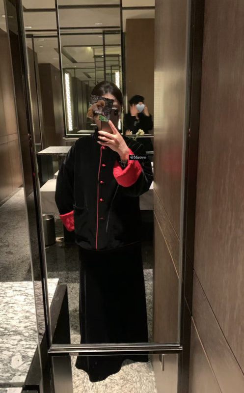 METWO> 手工兩面穿中式棉服 2101#