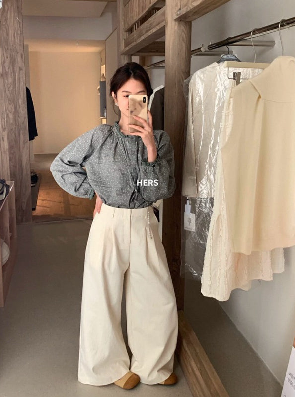 HERS> 小碎花圓領衫 20255#