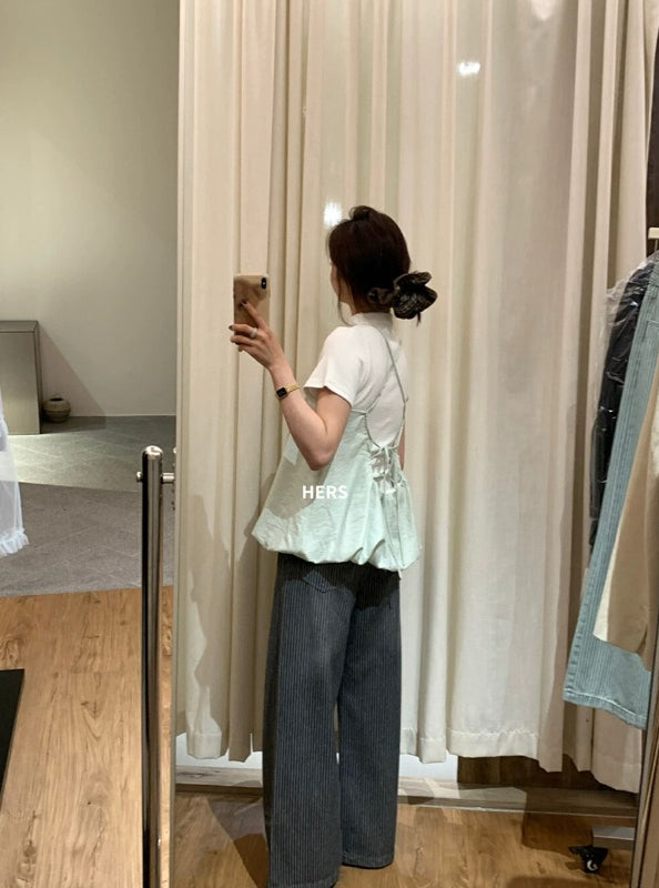 HERS> 2色直條紋牛仔褲 20442#