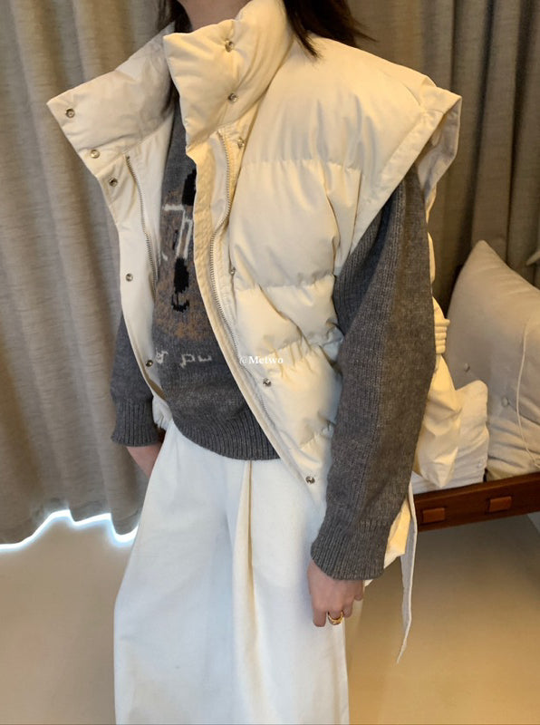 METWO> 馬甲棉服外套 2177#
