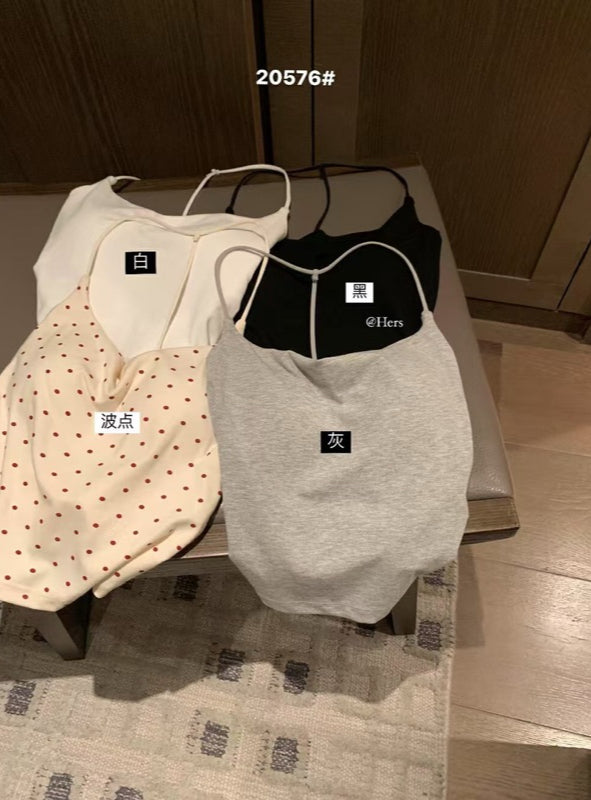 HERS> 一體式掛脖吊帶BRA背心 20576#