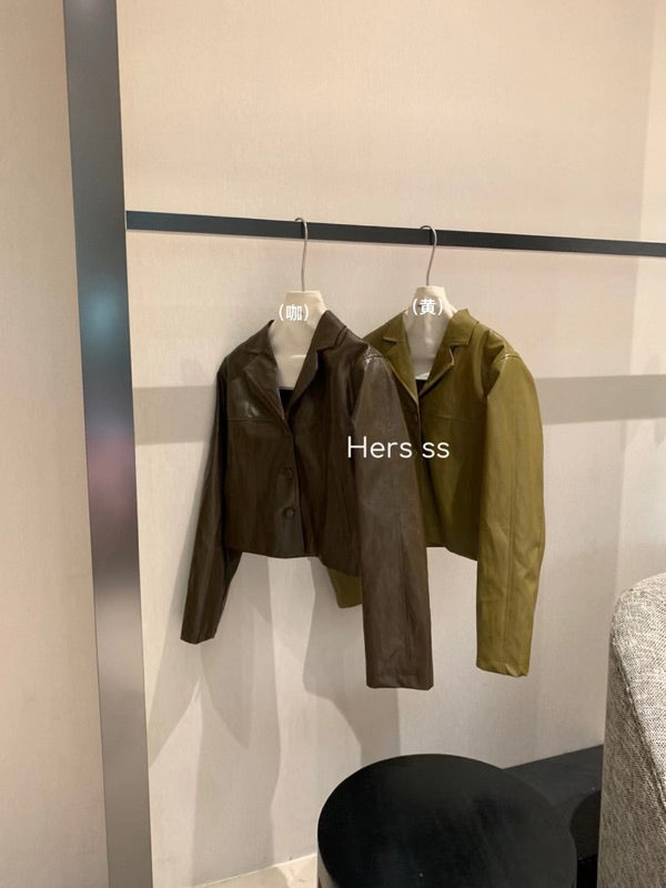 HERS> 簡約防曬皮外套 8062#