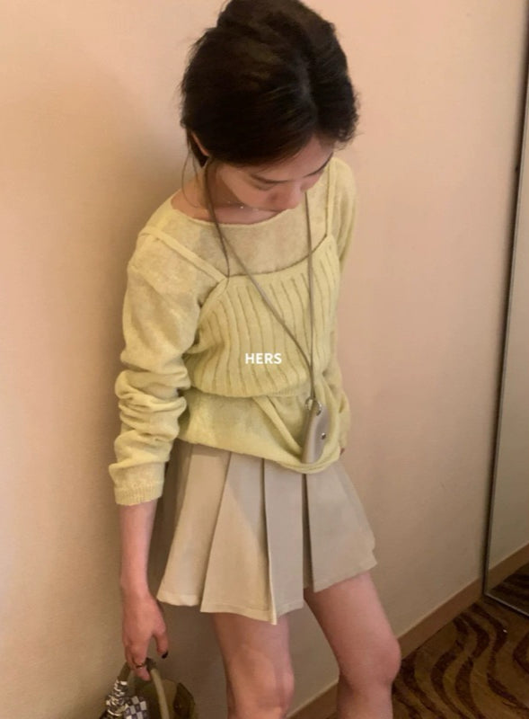 HERS> 兩件式設計感上衣 20429#