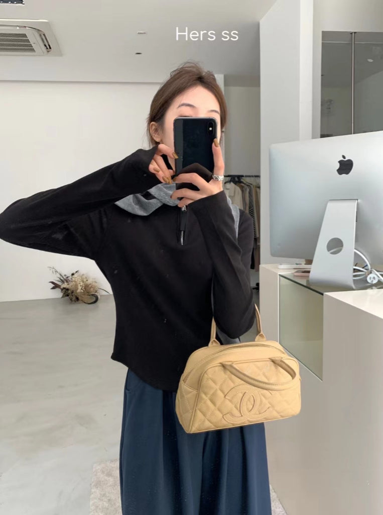 HERS>連帽拉鍊上衣 8097#
