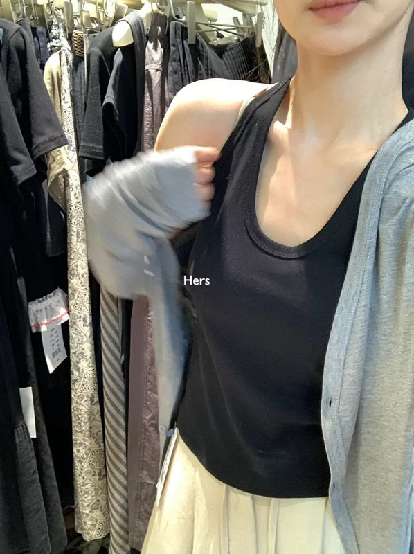 HERS> 涼感薄棉設計感防曬衫 20964#