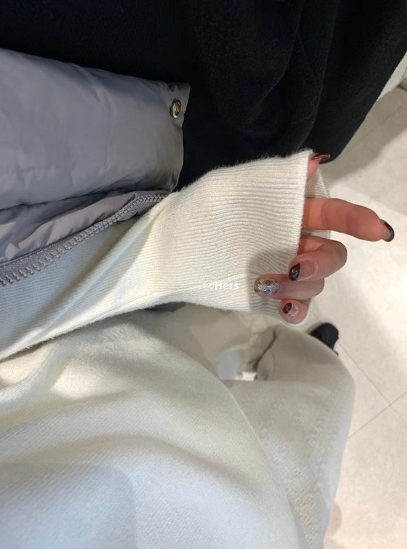 HERS> 加厚微領打底毛衣 10583#