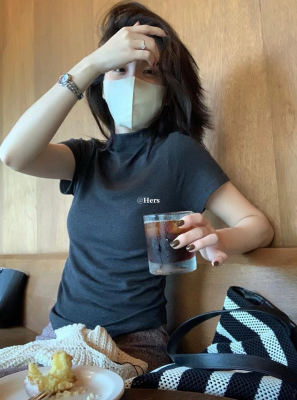 HERS>#微領扭摺T 0964#