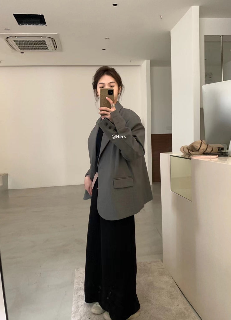 HERS>後鈕扣西裝外套 8056#