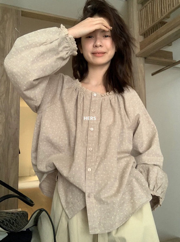 HERS> 小碎花圓領衫 20255#