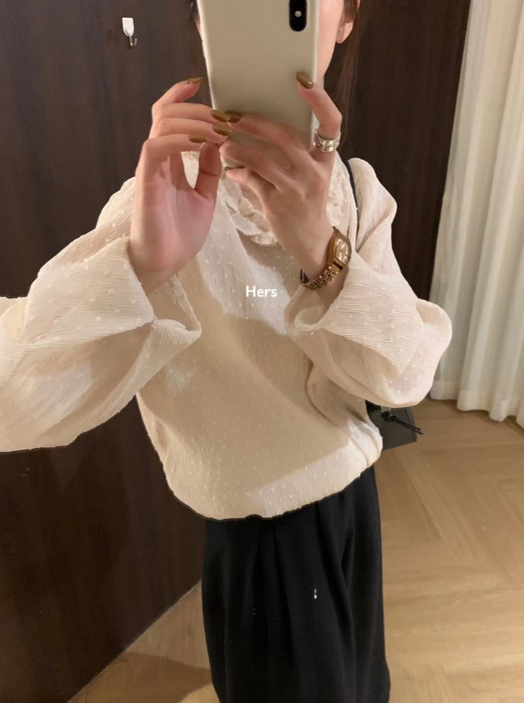 HERS>法式點點小衫 8092#