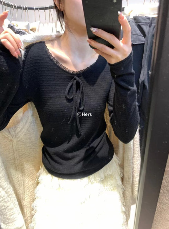 METWO> 綁帶嬰兒棉打底衫 #10207#