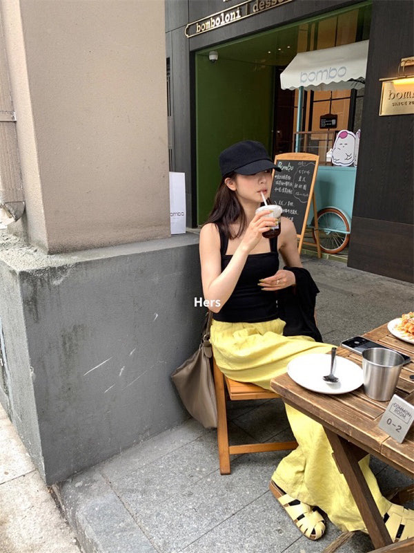 HERS> 氣質方領吊帶 20910#