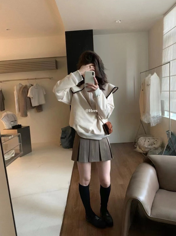 HERS>娃娃領衛衣 8677#