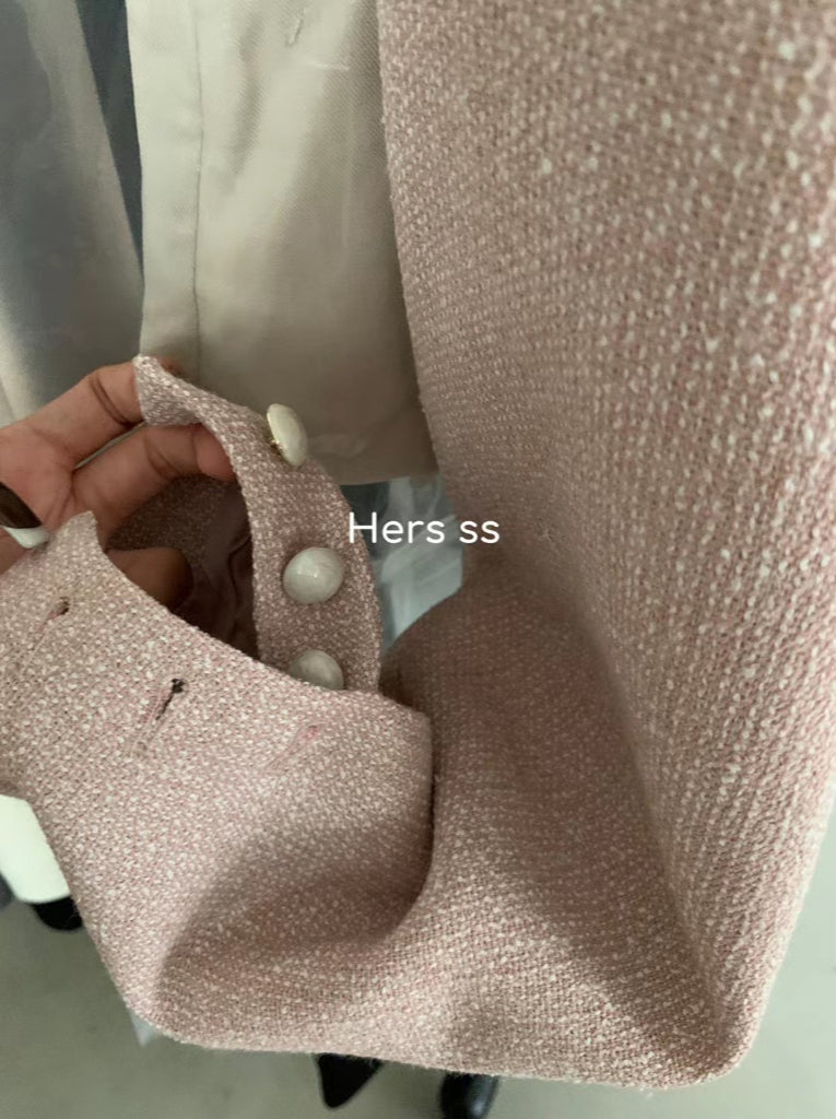 HERS>小香風U領外套 8105#