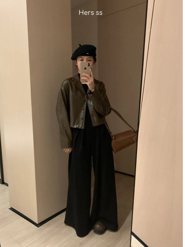 HERS> 簡約防曬皮外套 8062#