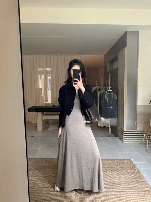 HERS> 極簡嬰兒棉吊帶裙 10027#