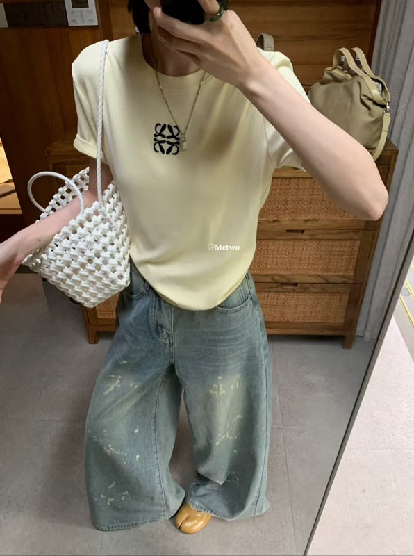 METWO> 圖騰刺繡T 8085#