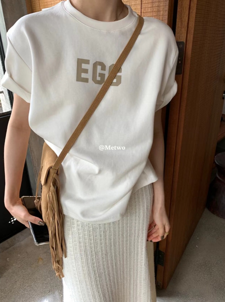 METWO> EGG純棉T 08011#